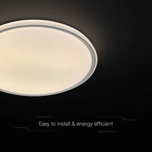 Plafoniera LED 60W Rotonda Grigia CCT 3000K-6500K con Telecomando V-TAC VT-85033 - foto 7
