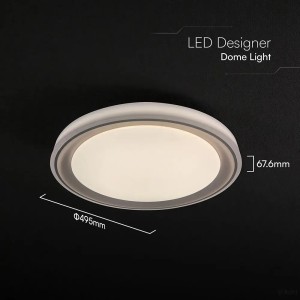 Plafoniera LED 60W rotonda CCT 3000K-6500K dimmerabile con telecomando V-TAC VT-85030 - foto 5
