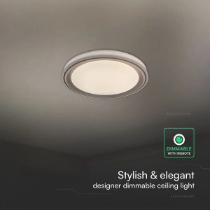Plafoniera LED 60W rotonda CCT 3000K-6500K dimmerabile con telecomando V-TAC VT-85030 - foto 8