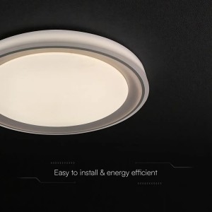 Plafoniera LED 60W rotonda CCT 3000K-6500K dimmerabile con telecomando V-TAC VT-85030 - foto 10