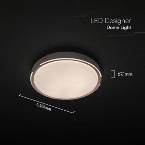 Plafoniera LED 60W CCT 3000K 4000K 6500K dimmerabile con telecomando V-TAC VT-85034 - foto 4
