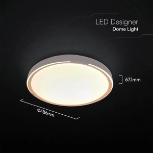 Lampadario LED a Plafone 60W CCT 3000K-6500K Dimmerabile con Telecomando V-TAC VT-85034 - foto 4
