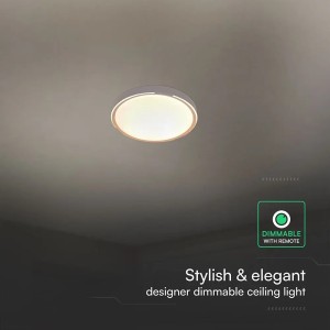 Lampadario LED a Plafone 60W CCT 3000K-6500K Dimmerabile con Telecomando V-TAC VT-85034 - foto 9