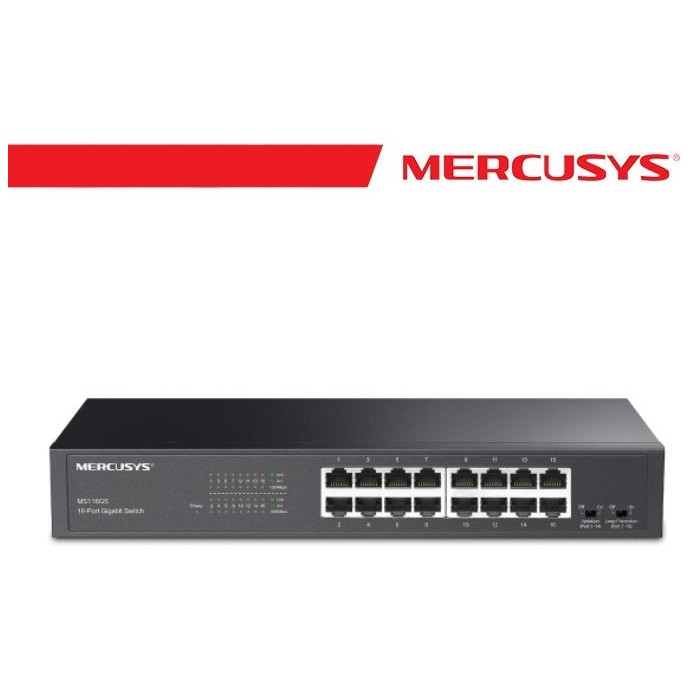 Mercusys 16-Port Gigabit Desktop/Rackmount Switch - MS116GS