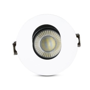 Portafaretto da incasso GU10 rotondo orientabile bianco e nero V-TAC VT-874-WB - foto 8