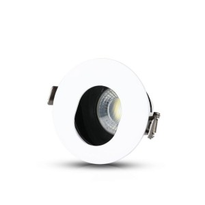 Portafaretto da incasso GU10 rotondo orientabile bianco e nero V-TAC VT-874-WB - foto 9