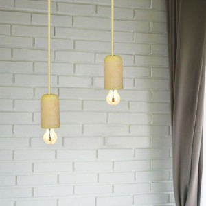 Lampadario a Sospensione in Calcestruzzo Giallo E27 Max 60W IP20 V-TAC VT-7668-Y - foto 4