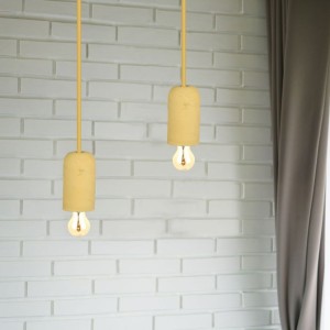 Lampadario a Sospensione in Calcestruzzo E27 Max 60W Beige IP20 V-TAC VT-7668-BE - foto 4