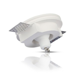 Portafaretto LED da Incasso Rotondo GU10 GU5.3 in Gesso Bianco e Oro Rosa V-TAC VT-866-MRD - foto 6