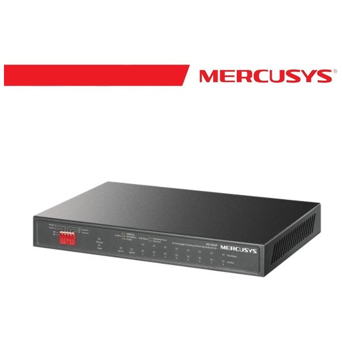 Mercusys 10-Port Gigabit Desktop Switch with 8-Port PoE+ - MS110GMP