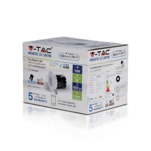 Faretto LED da incasso rotondo 10W 3 in 1 2700K 4000K 6500K IP65 bianco V-TAC VT-7710D - foto 2