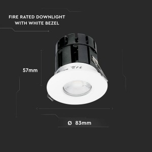 Faretto LED da incasso rotondo 10W 3 in 1 2700K 4000K 6500K IP65 bianco V-TAC VT-7710D - foto 3