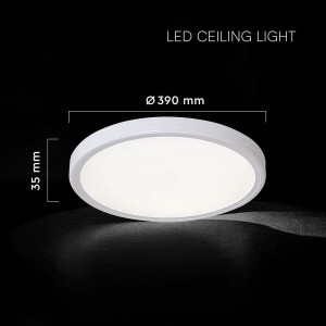 Plafoniera LED 36W CCT 3000K 4500K 6500K dimmerabile con telecomando V-TAC VT-7737 - foto 5