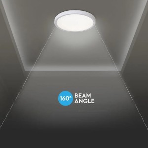 Plafoniera LED 36W CCT 3000K 4500K 6500K dimmerabile con telecomando V-TAC VT-7737 - foto 6