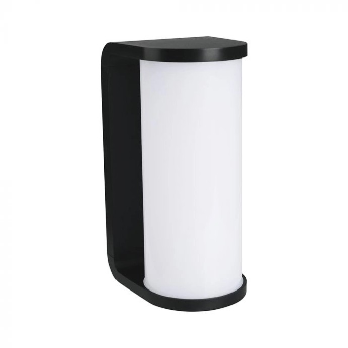 Applique LED da esterno 12W CCT 3000K 4000K 6000K IP65 nera cilindrica V-TAC VT-9112CCT