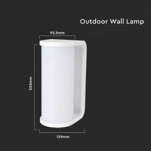 Applique LED da Esterno 12W CCT 3000K 4000K 6500K IP65 Bianca V-TAC VT-9112CCT - foto 2