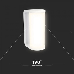 Applique LED da Esterno 12W CCT 3000K 4000K 6500K IP65 Bianca V-TAC VT-9112CCT - foto 6