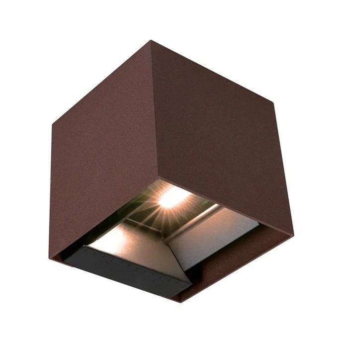 Applique LED solare 9W sensore PIR, CCT 3000-5000K, IP65, marrone V-TAC VT-409CCT