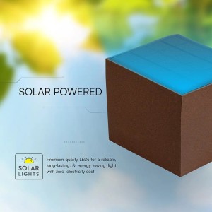 Applique LED solare 9W sensore PIR, CCT 3000-5000K, IP65, marrone V-TAC VT-409CCT - foto 12