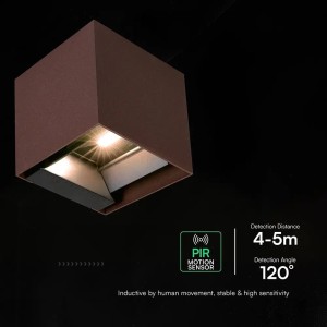 Applique LED solare 9W sensore PIR, CCT 3000-5000K, IP65, marrone V-TAC VT-409CCT - foto 14