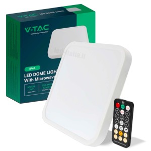 Plafoniera LED quadrata 18W...