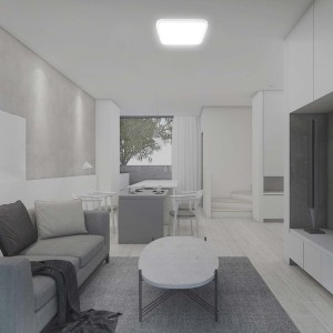 Plafoniera LED quadrata 18W 4000K con telecomando e sensore microonde IP44 V-TAC VT-8618S - foto 5