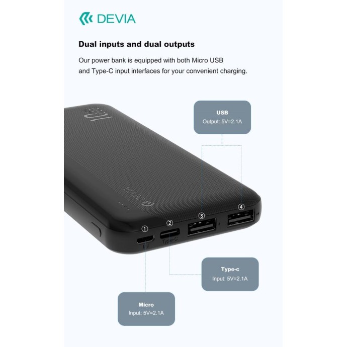 Power Bank Kintone 10,000 mAh 37 Watt Nero Power Bank Kintone 10,000 mAh 37 Watt Nero
