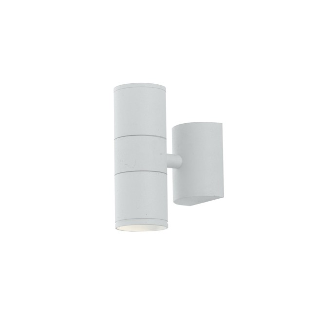 Applique da esterno biemissione GU10 IP44 in alluminio bianco Intec JUMP