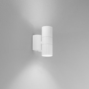 Applique da esterno biemissione GU10 IP44 in alluminio bianco Intec JUMP - foto 4