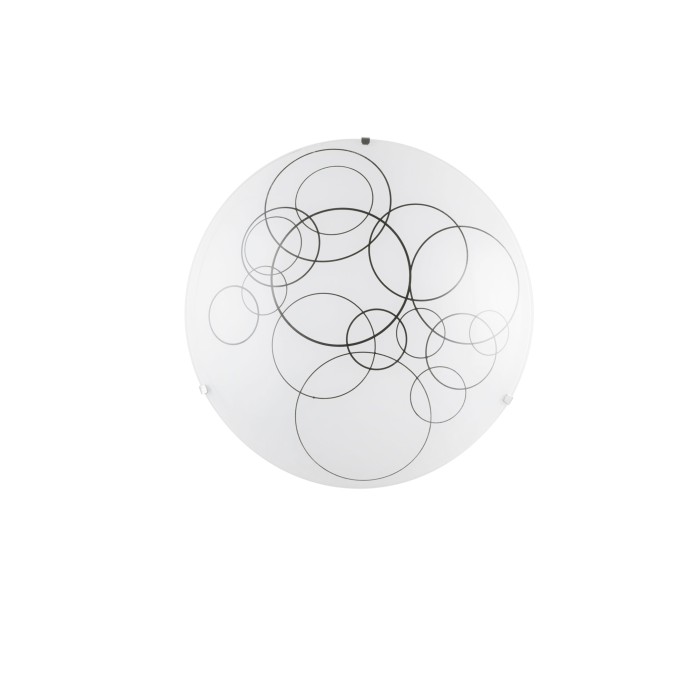 Plafoniera KARMA in vetro bianco 40 cm Ø E27 3 luci Luce Ambiente e Design