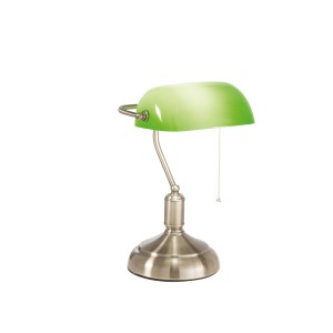 Lampada da tavolo E27 in metallo bronzo e vetro verde Marshall Luce Ambiente e Design - foto 4