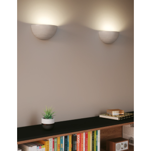 Applique da interno MORITZ in gesso colore noce E27 25 cm Luce Ambiente e Design - foto 3