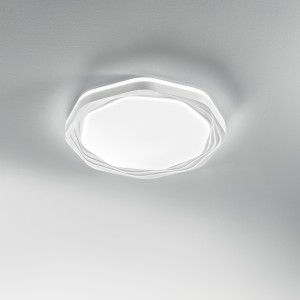 Plafoniera LED 40W Daisy bianca CCT 3000-6500K Wi-Fi Ø52cm Luce Ambiente e Design - foto 3
