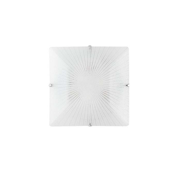 Plafoniera ISIDE in vetro bianco 30 cm, 2 luci E27, Luce Ambiente e Design