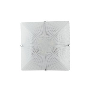 Plafoniera ISIDE in vetro bianco 30 cm, 2 luci E27, Luce Ambiente e Design - foto 2