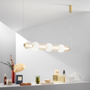 Sospensione LED 42W 3000K 4000K 6500K metallo e vetro Luce Ambiente e Design Totem - foto 3