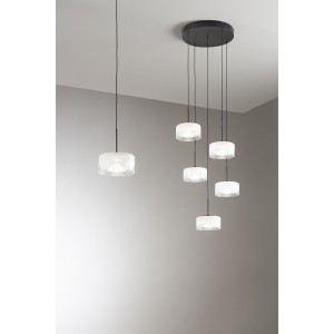 Sospensione LED 8W luce regolabile 2700/3200/4000K bianco Luce Ambiente e Design EMILY - foto 4