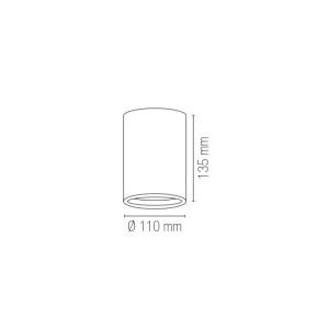 Plafoniera in gesso bianco verniciabile GU10 IP20 Banjie Luce Ambiente e Design - foto 4