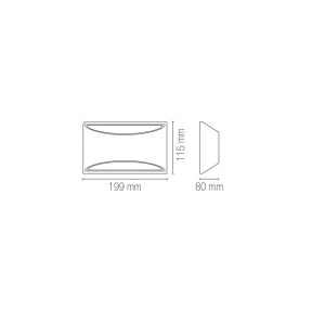 Applique da interno in gesso bianco verniciabile G9 IP20 Luce Ambiente e Design ASTRON - foto 3