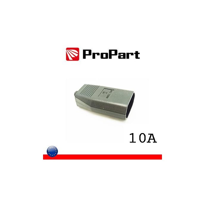 Presa 10A 2P nera polybag Presa 10A 2P nera polybag
