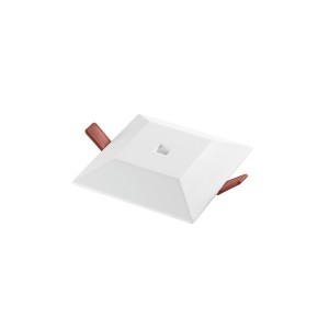 Faretto da incasso LED quadrato in gesso bianco verniciabile 4,5W 3000K Intec HALL - foto 2