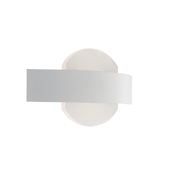 Applique LED da interno 11W 4000K bianco in metallo e acrilico, Luce Ambiente e Design