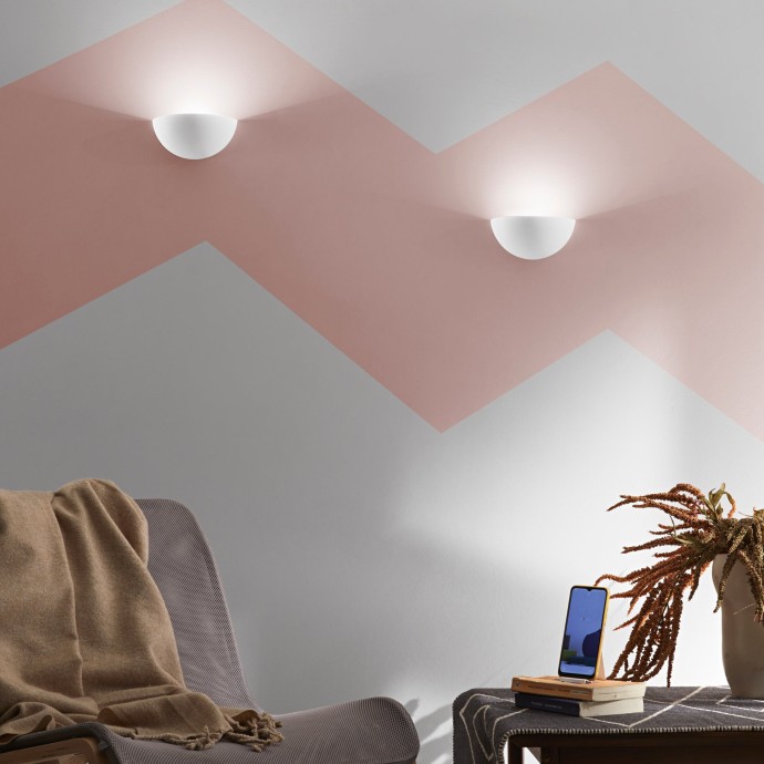 Applique LED gesso verniciabile 4,5W CCT 3000/4000K bianco Luce Ambiente e Design Piznair