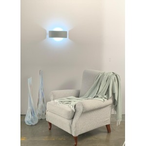 Applique LED da interno 12W 4000K bianca in vetro Luce Ambiente e Design TRESOR - foto 2