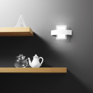 Applique LED da interno 12W 4000K bianca in vetro Luce Ambiente e Design TRESOR - foto 5