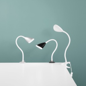 Lampada da lettura LED orientabile con pinza 4000K bianca Luce Ambiente e Design HEGEL - foto 5
