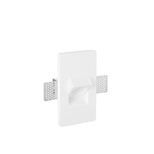 Faretto da incasso in gesso quadrato GU10 bianco con staffa regolabile Intec ESTRO - foto 2