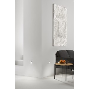 Faretto da incasso in gesso quadrato GU10 bianco con staffa regolabile Intec ESTRO - foto 3
