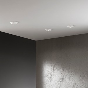 Faretto LED da incasso tondo in gesso bianco verniciabile 3000K Intec HALL - foto 2