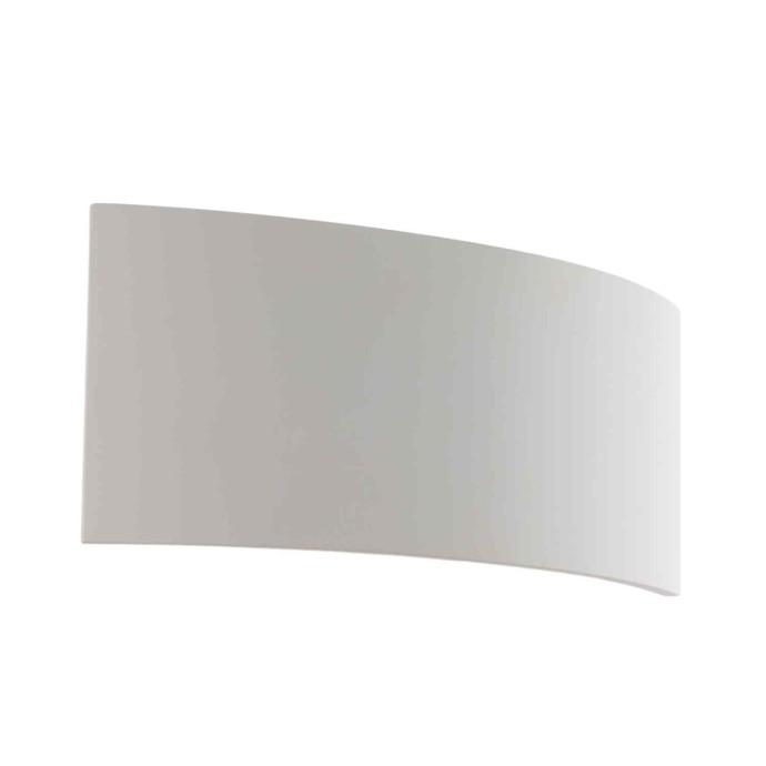 Applique da interno bianca in gesso verniciabile, 2 luci G9, MOOD Luce Ambiente e Design